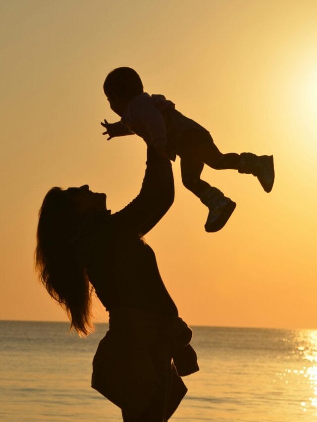 Unbreakable bond of love between mother and son.