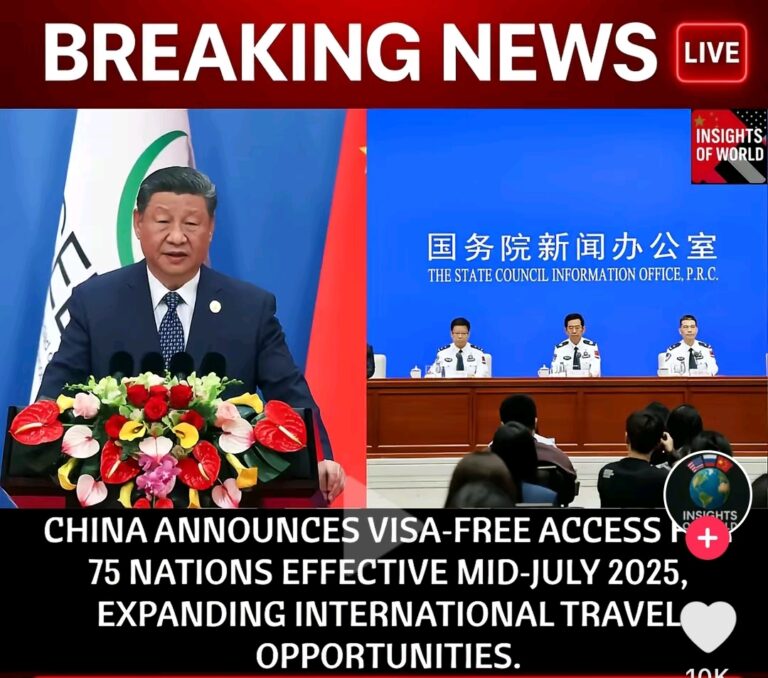 China Grants Visa Free Access To 75 Countries